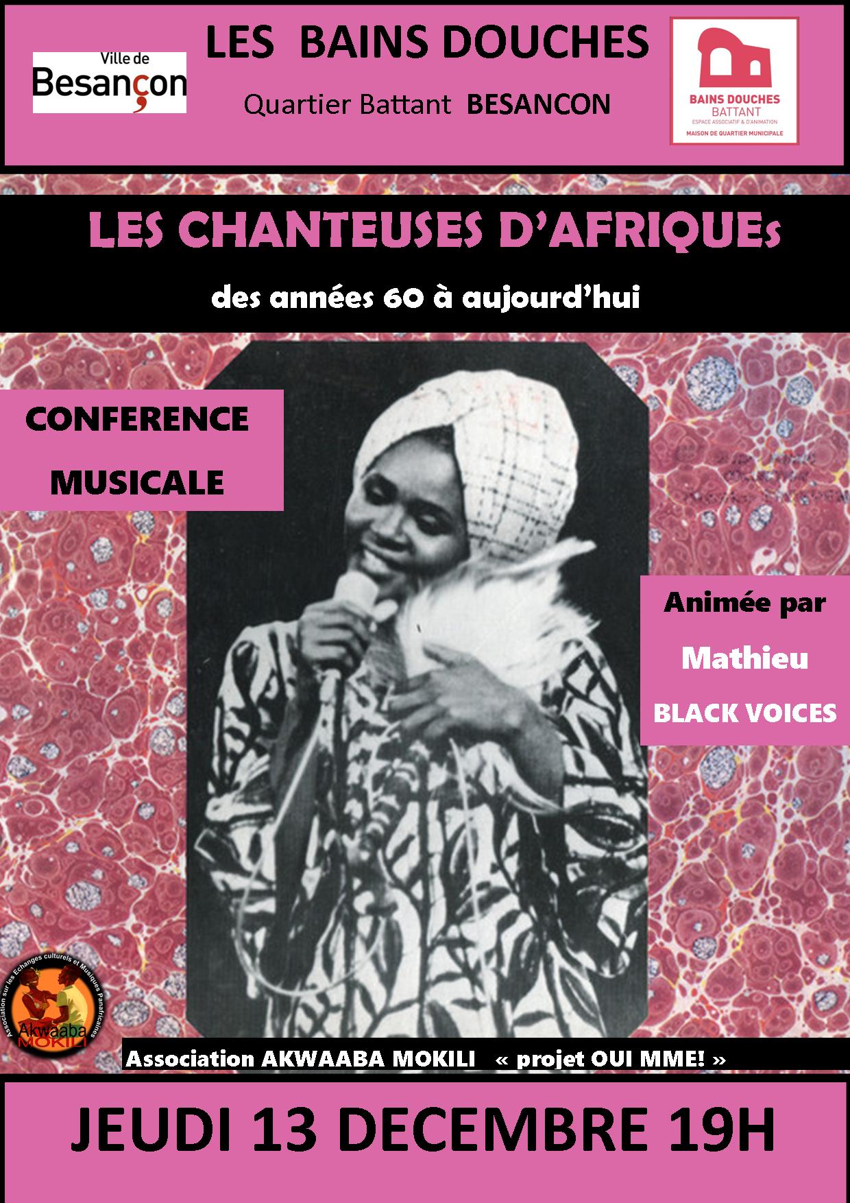 CONFERENCE chanteuses d afriques